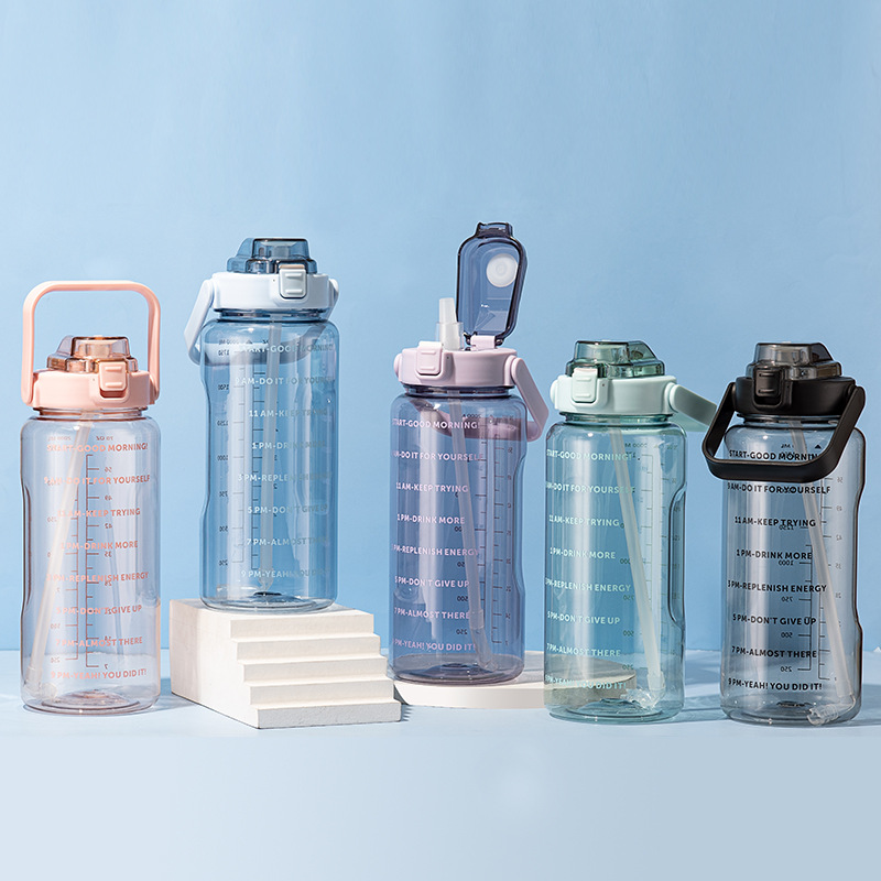 64 oz-Aquaholic Water Bottle (Transparent)