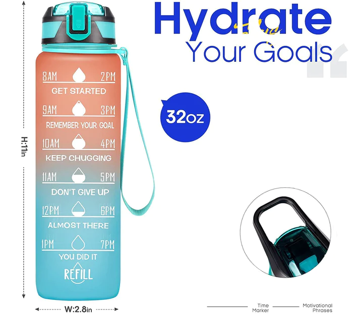 REFILL-Aquaholic Water Bottle-32 Oz - Image 5